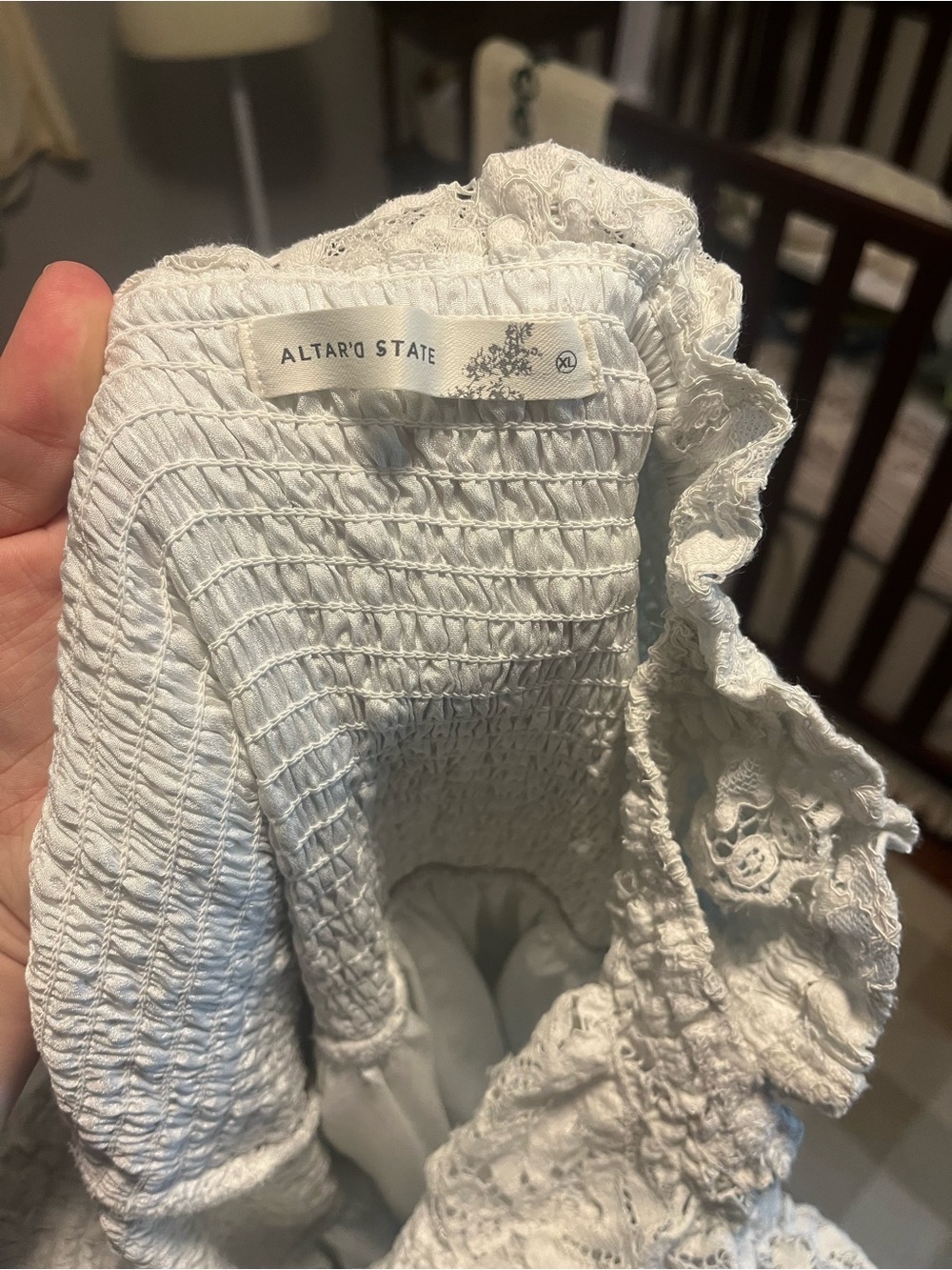Altar’d State White Lace Maxi Size XL - Picture 4 of 4
